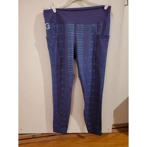 GRRRL Purple Python Lightweight Full Length Leggings XL